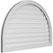 Ekena Millwork Round Top Surface Mount PVC Gable Vent: Functional, w/ 2"W x 1-1/2"P Brickmould Frame, 42"W x 28"H GVPRT42X2802SF - alternate 3